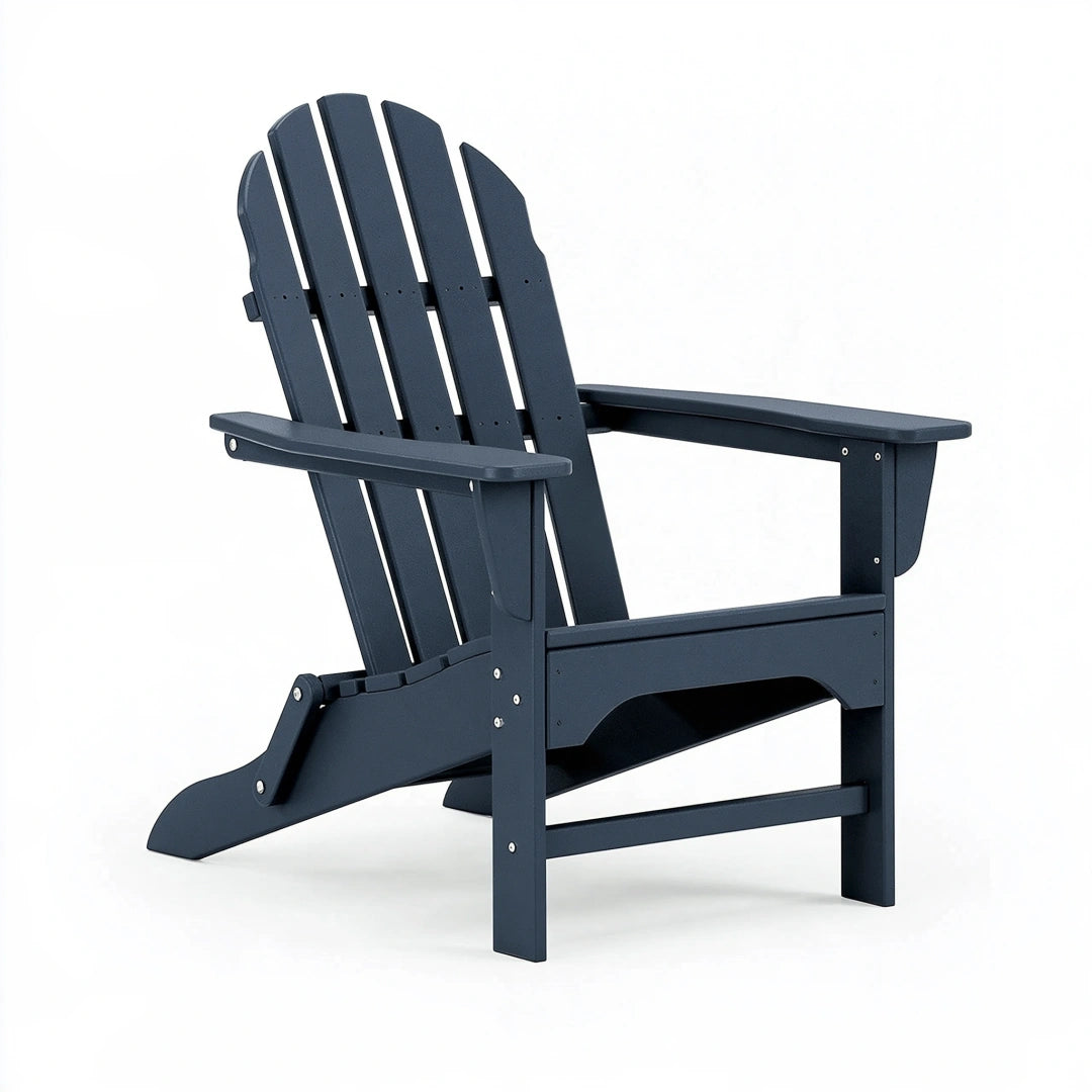 Adirondack Gartenstuhl 79 x 88 x 96 cm aus Kunststoff in Anthrazit für den Außenbereich