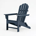 Adirondack Gartenstuhl 83 x 76 x 97 cm aus Kunststoff dunkelblau mit breiten Armlehnen