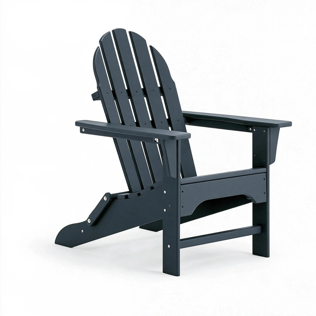 Adirondack-Gartenstuhl 82 x 75 x 95 cm Kunststoff Anthrazit wetterfest