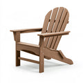 Adirondack Gartenstuhl 82 x 76 x 96 cm aus Holz Braun mit breiten Armlehnen