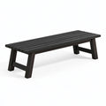 Gartenbank 180 cm dunkelbraunes Holz mit Lattenoptik